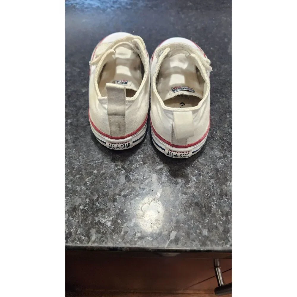 Infant Size 9 Converse Sneakers in White